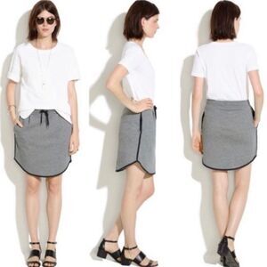 Madewell Women’s Gymnasium Cotton Drawstring Lounge Mini Skirt Grey Size XS